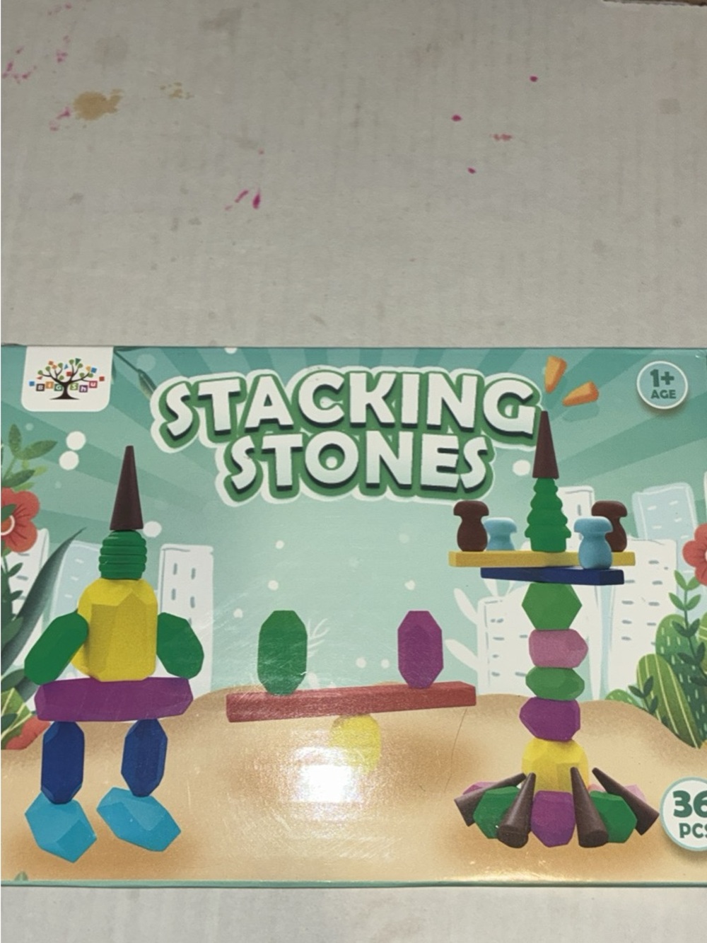 Stacking Stones Kids Wooden Stacking Toy - Multicolor